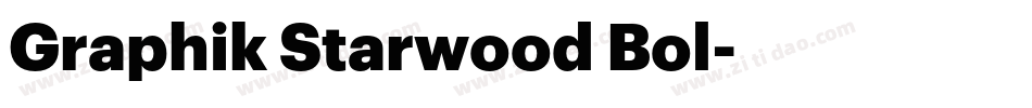 Graphik Starwood Bol字体转换